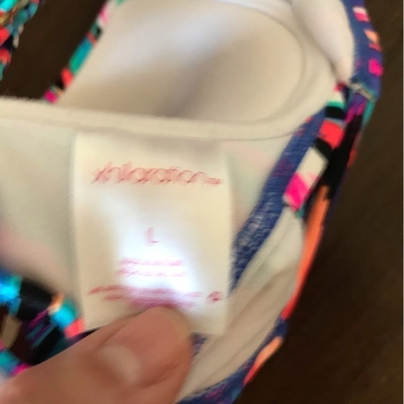 Xhilaration bikini two piece swim suit top. Size large. - Picture 7 of 7